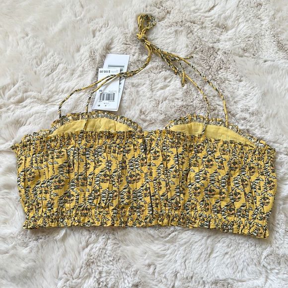 Rhode Pari Cropped Top Jawahar Garden Golden Size 8 - Picture 9 of 10